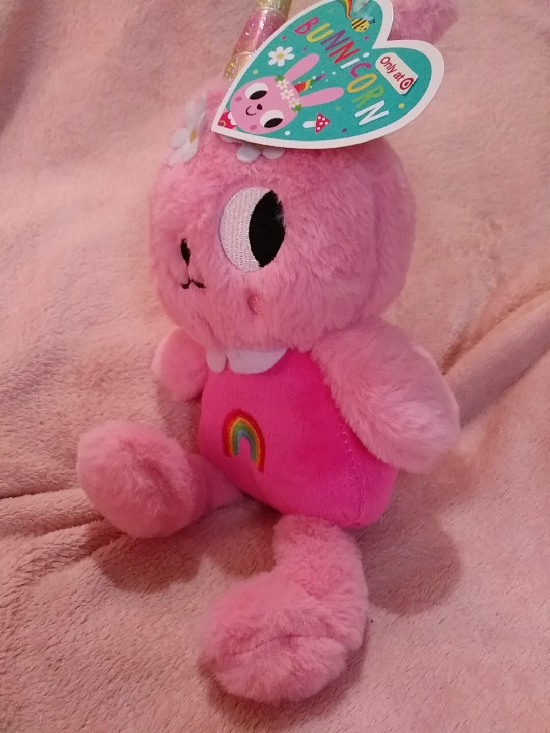 Make Believe Ideas 🐰 2023 Pink 10"' Bunnicorn Bunny Rabbit Plush Target