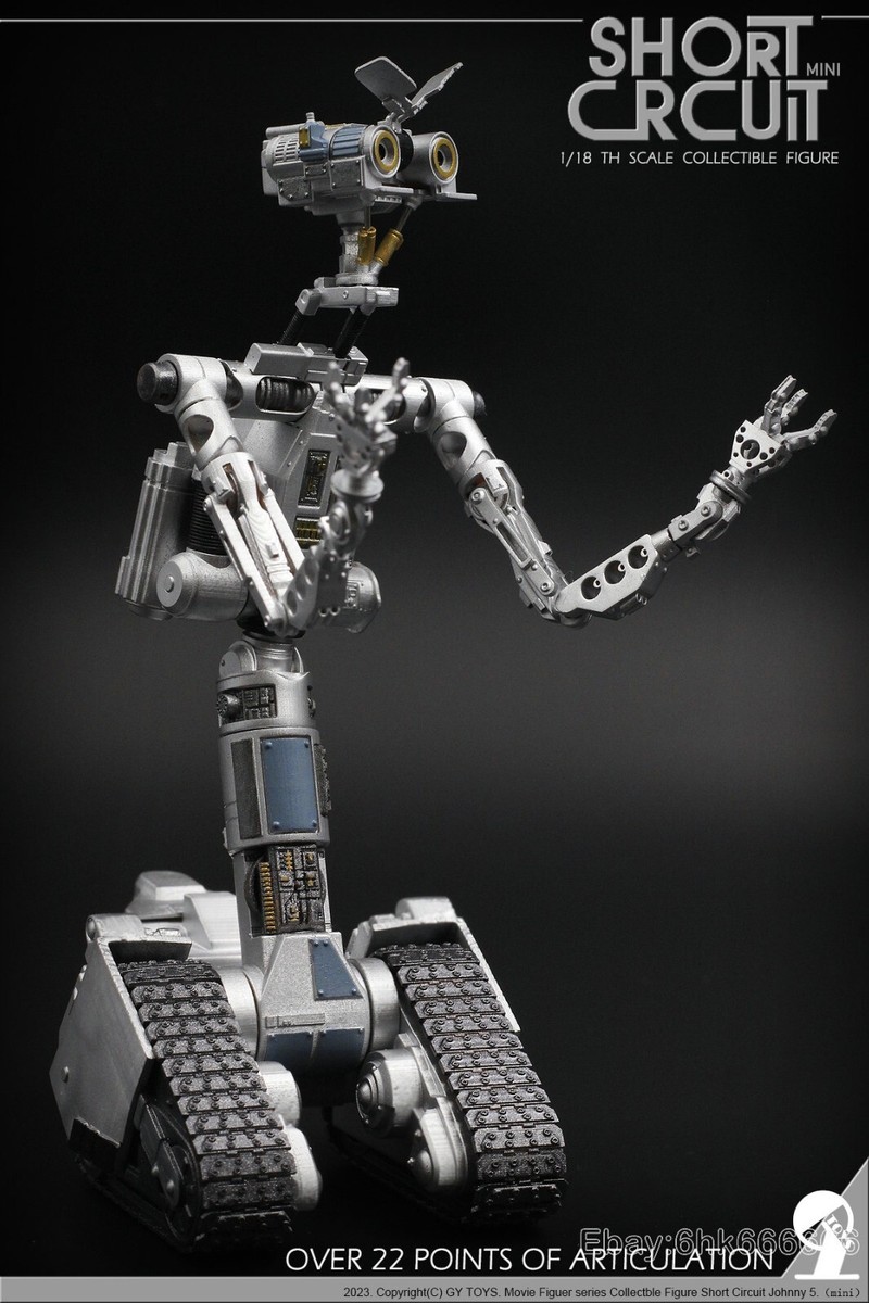 3.75'' Cool 1/9 Short Circuit Two Heads Version Resin Statue IN