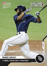 2020 MLB TOPPS NOW # 328 Manuel Margot - postseason 7th inning 2-run hr PR=113 !
