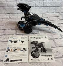 Black Miposaur Robot WowWee With Ball And Manuals PARTIALLY WORKS READ
