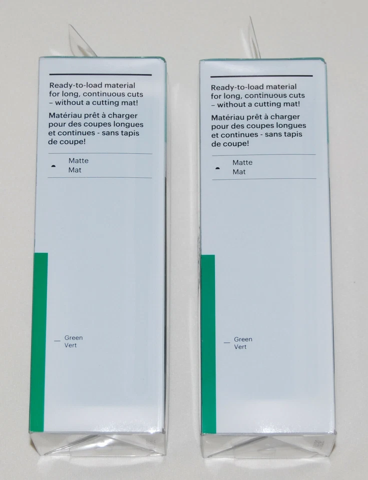 New Set of 2 Cricut Joy Removable Smart Vinyl Green Matte 5.5" x 48" Rolls - Image 2 of 4