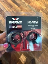 NEW Warne Maxima 30mm Low Fixed SCOPE RINGS Hunting Target Shooting 513M