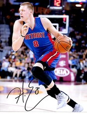 Henry Ellenson Autograph Signed photo 8x10 Marquette Detroit Pistons COA g