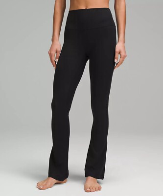 lululemon Align  High-Rise Mini-Flared Pant Regular Black Size 4. LW5EUSS (NWT)