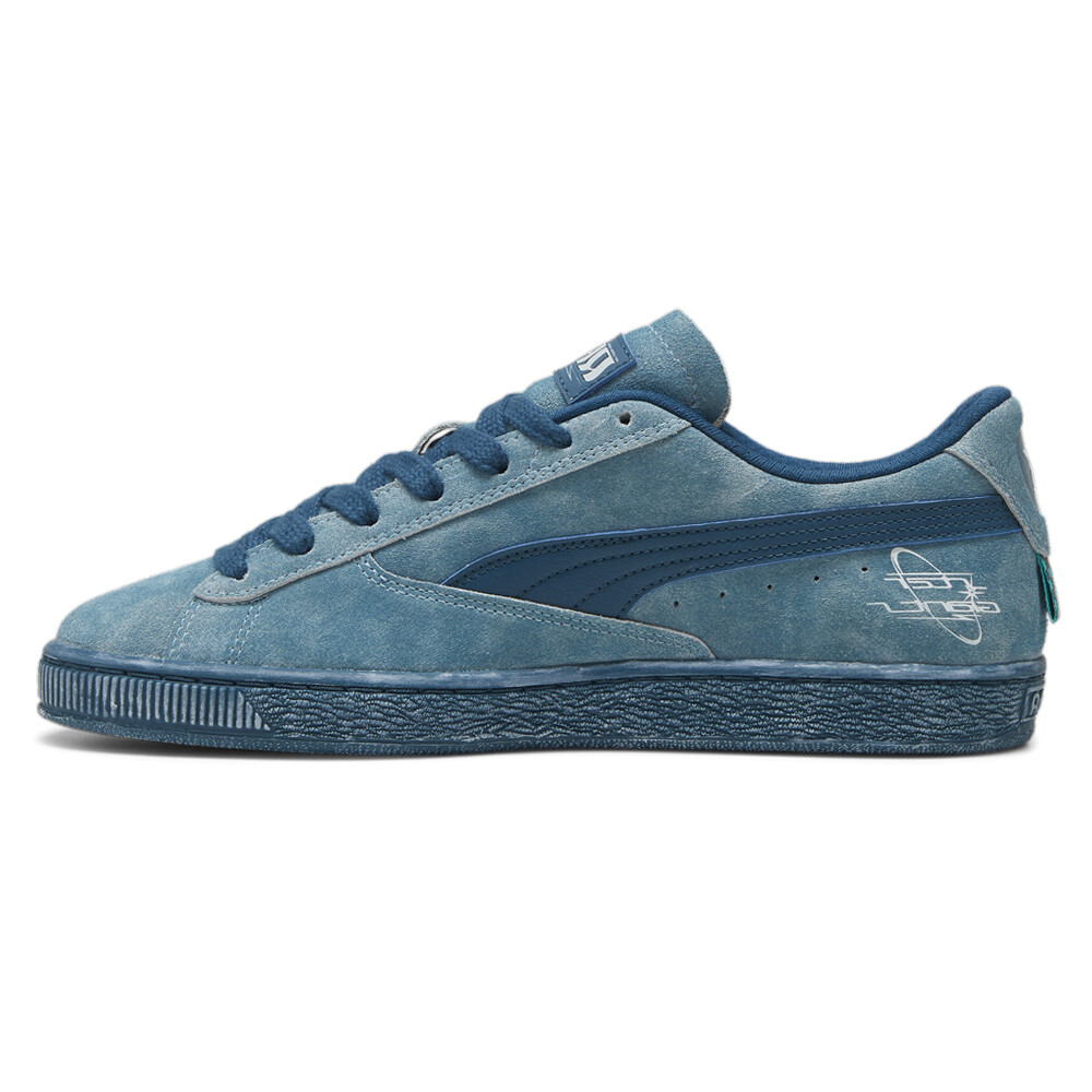Puma Mapf1 Suede T Cgs Graphic Lace Up Mens Blue Sneakers Casual 