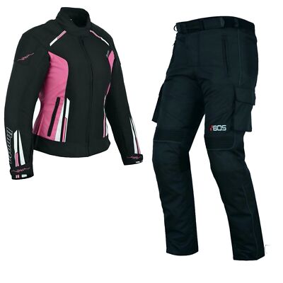Motorradjacke Textil Damen – Rt-2400-b, Schwarz, Größe S