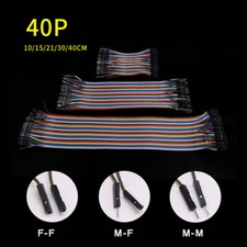 40P M-F M-M F-F Dupont Jump Wire Jumper Breadboard Cable 10/15/21/30/40cm Long