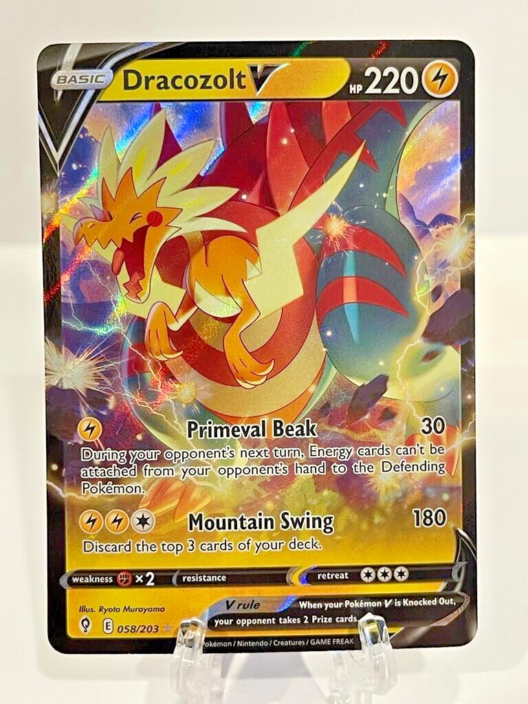 Dracozolt V - 058/203 Ultra Rare Evolving Skies NM Pokemon TCG