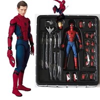 Peter Parker Spiderman PVC Toy Figure Movable Poseable 13.5cm