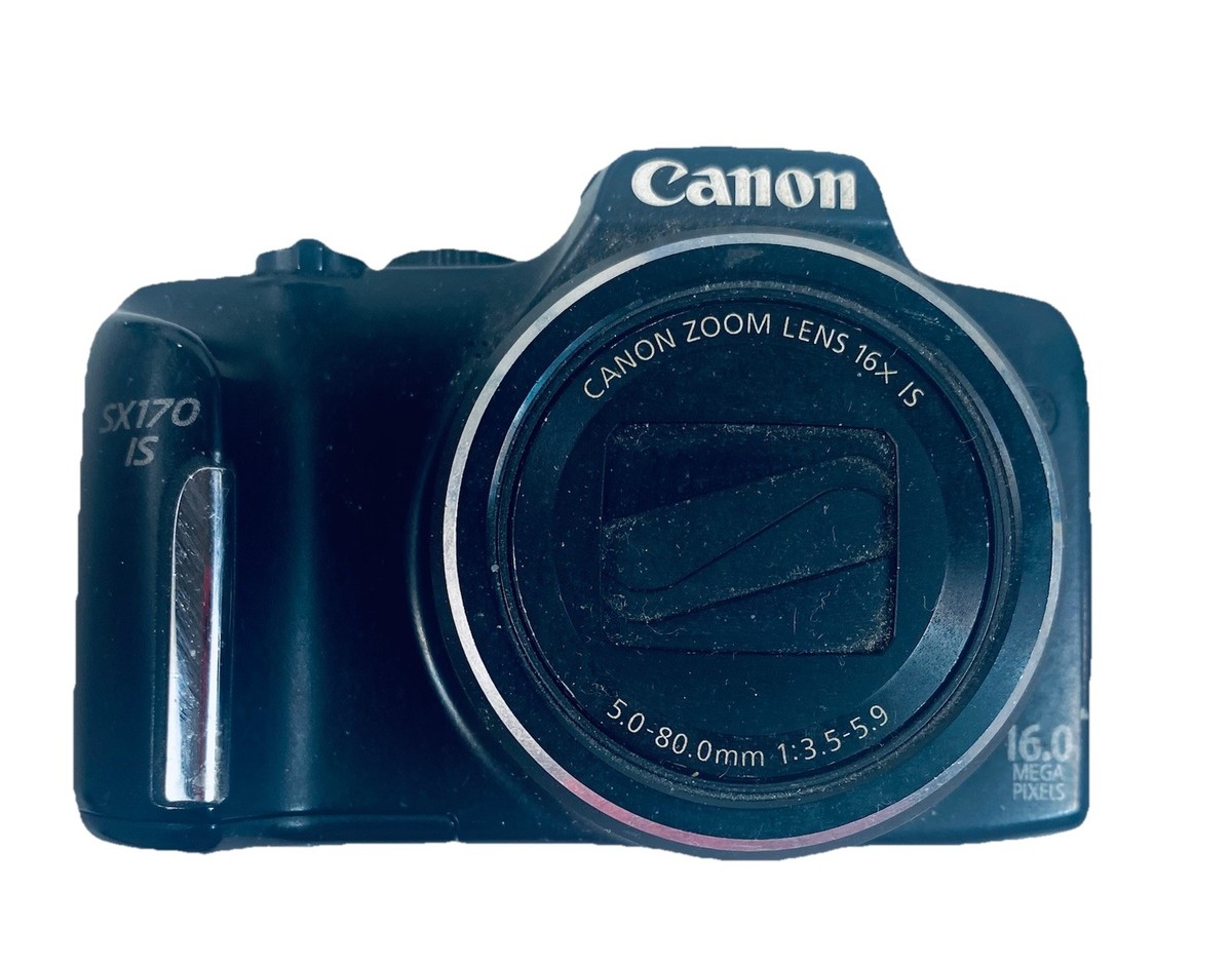 Canon PowerShot SX170 IS 16.0MP Digital Camera - Black for sale