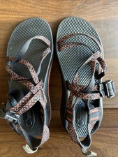 Chaco ZX/1, Youth Size 4, Sandals Orange, Black, Blue, Trail, Outdoor, Beach