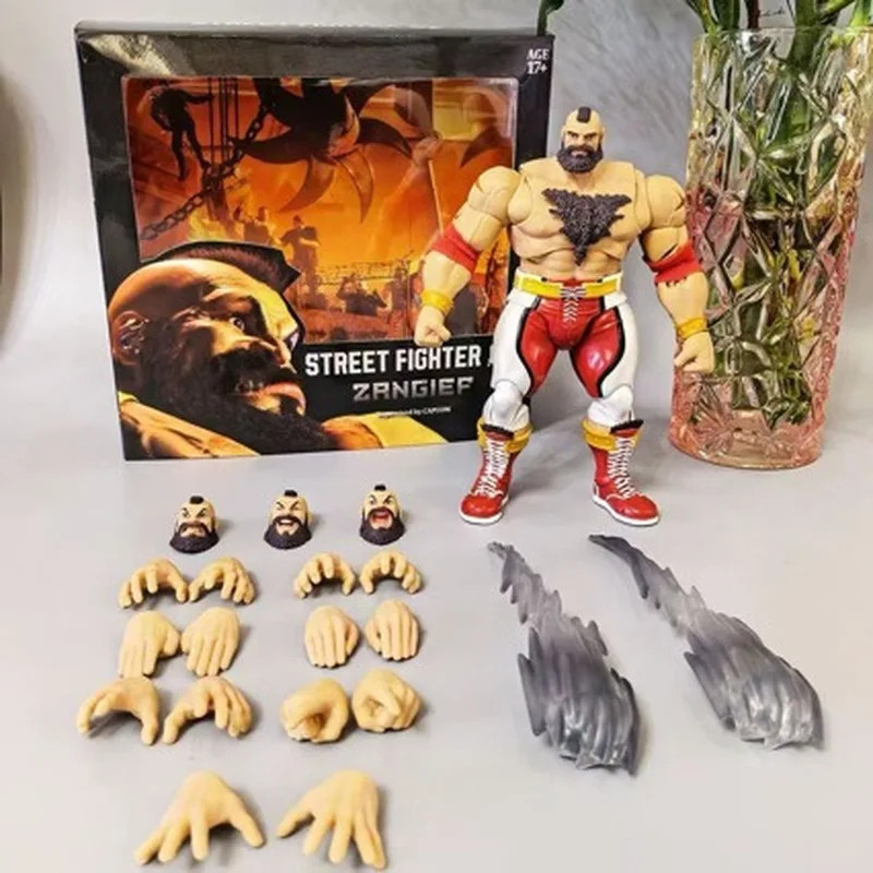 Street Fighter* Zangief Articulated Action Figure Collectible Model Toys 22cm