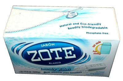 Jabon ZOTE Blanco Zote White All Natural Laundry Flakes Soap 17.6 oz (500g) X2