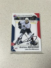 2012-13 Choice AHL Top Prospects - Andrew Agozzino #28 (RC) Autographed 