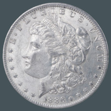 1886-O Morgan Dollar-90% US Silver Coin