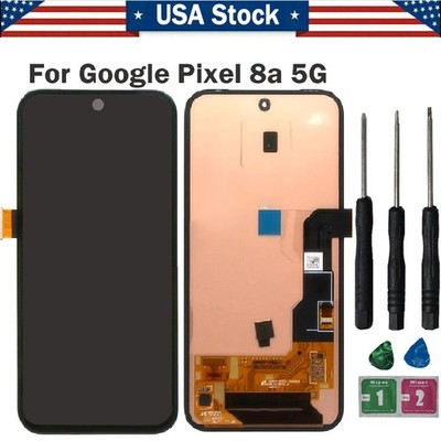 USA For Google Pixel 8A 5G GKV4X G6GPR OLED LCD Display Touch Screen Digitizer