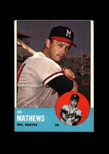 1963 Topps Set-Break #275 Eddie Mathews EX-EXMINT *GMCARDS*