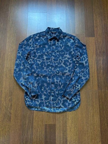 Men Neil Barrett Shirt Navy  M