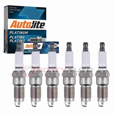6 pc Autolite Platinum Spark Plugs for 1989-1990 Mercury Cougar Ignition kj