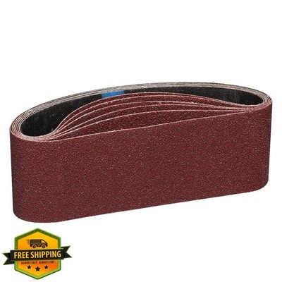 POTUINOM 3x21'' Sanding Belts 40 Grit 6 Pack