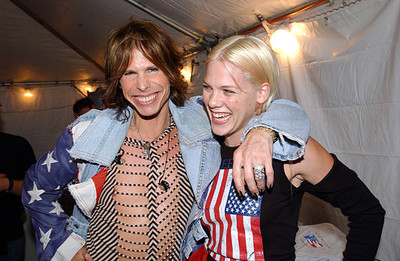 Steve Tyler and Pink at United We Stand Concert - Backstage at RFK- Old Photo
