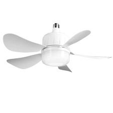 Socket Fan Light 12W Ceiling Fan with Lights Dimmable LED Ceiling Fan with 3 Fan