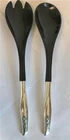 Gorham Sterling Handle Sea Rose Salad Server Set 12" 1958