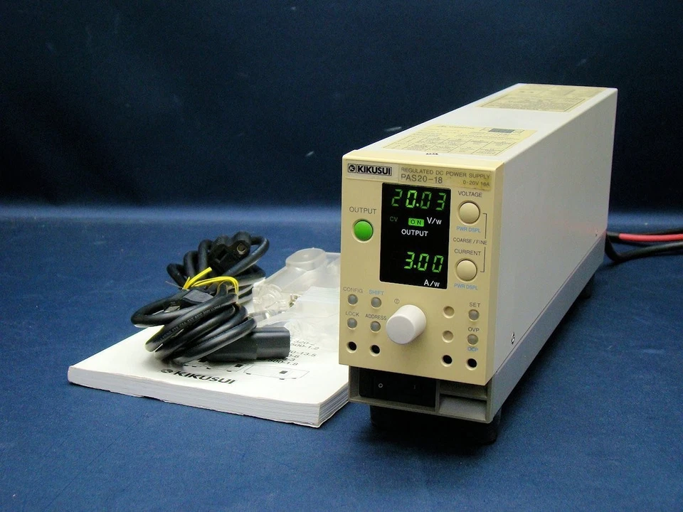 Kikusui PAS20-18 Regulated DC Power Supply 0-20V 18A Tested From Japan - Image 3 of 4