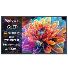 Sylvox 65in QLED Smart Google TV Dolby 1000nit Waterproof IP55 APP Free Download