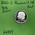 2000 S Roosevelt Dime 10c Gem DCam Proof 90% Silver