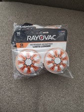 Lot of 4 RAYOVAC 16-Pack Size 13 Hearing Aid Batteries Exp 25/2026 NEW 