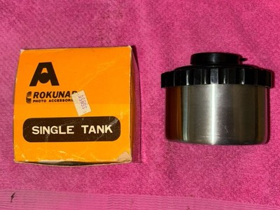 Vintage Rokunar Single Stainless Developing Tank.