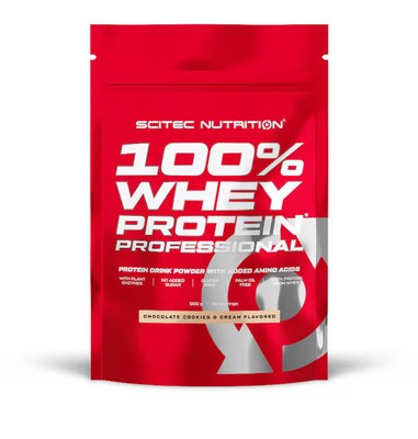 Scitec Nutrition 100% Whey Protein Professional, 500 g Beutel, Schokolade-Sahnek