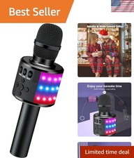 Karaoke Microphone for Kids  Adults - Bluetooth Microphones Singing Mic with...