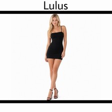 Lulus Black Bodycon Mini Dress Chic Little Black Dress Women’s Small