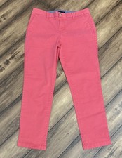 Tommy Hilfiger Womens size 10 Chino pants Cotton Stretch Slim Ankle Pink