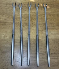 MCM Stainless Steel Fondue Forks Kalmar Made in Italy Mid Century Modern Vintage