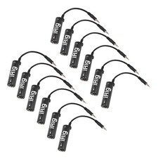 12Pcs Guitar Link Audio Interface Cable Rig Adapter Converter System6943