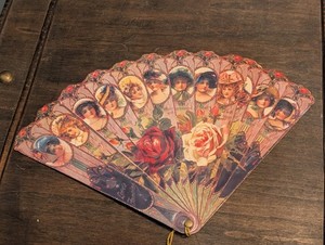 1978 New Baltimore, MI Hand Fan Greeting Card.