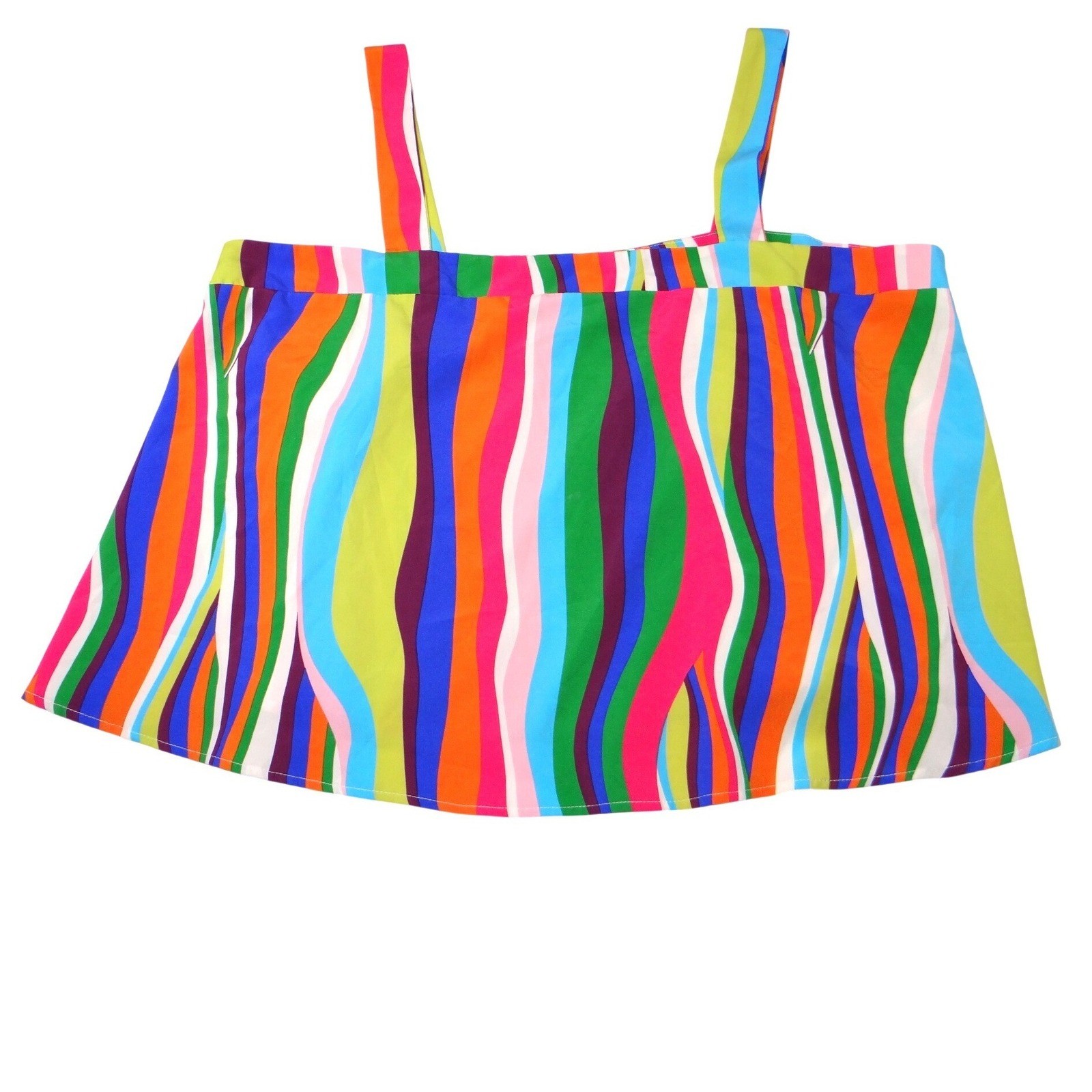 Tank Size Signs SHEIN CURVE 3XL Rainbow Stripe Tank Top Women's Plus Size | eBay
