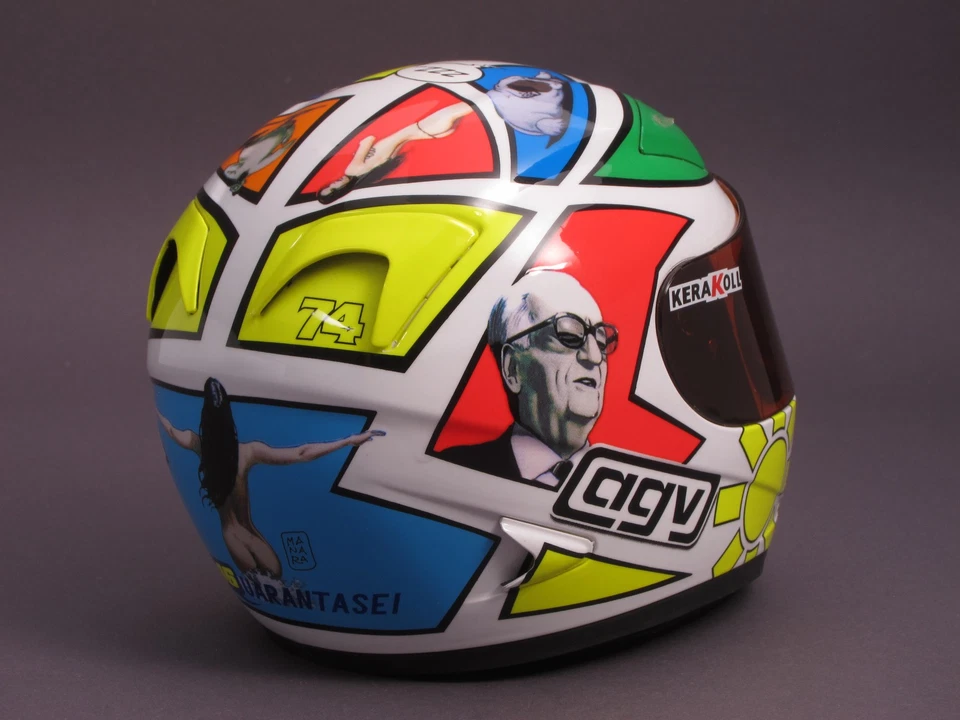 1/2 Minichamps AGV Helm - Valentino Rossi - MotoGP Mugello - 2006 - Bild 2 von 4