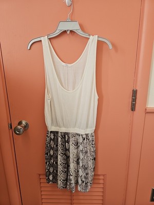 Cherish 1-piece Romper Snake Skin Print Tank Top Short Bottom Junior Size Medium