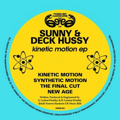 Sunny & Deck Hussy - Kinetic Motion EP (Vinyl 12'' - 2024 - UK - Original)