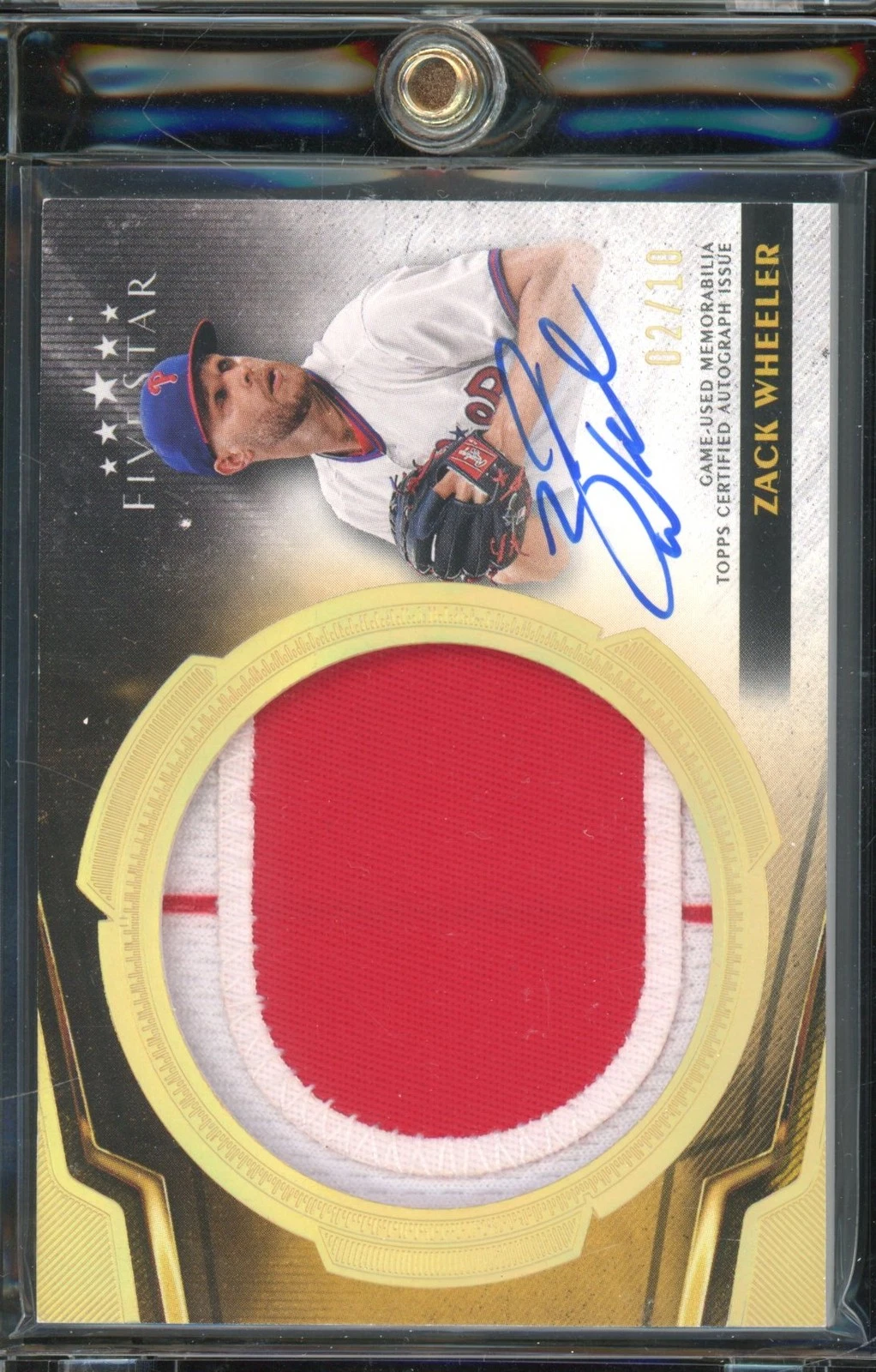 2024 Five Star Zack Wheeler Patch Auto /10 - Picture 1 of 2