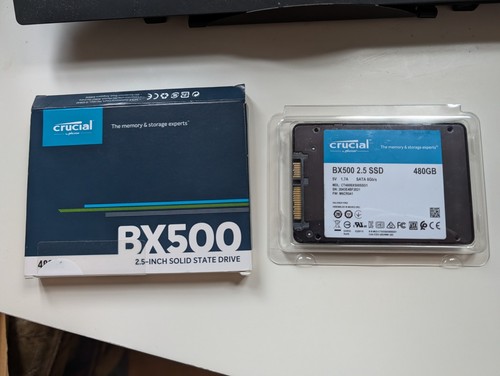 Crucial BX500 480GB SATA SSD - 100% Health
