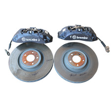 2015- 26 Ford Mustang 6 Piston Front Brembo Caliper Rotor Disk Brake Set Oem
