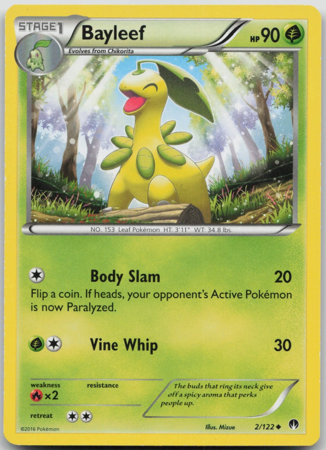 Bayleef 2/122 Uncommon XY - BREAKpoint LP Normal