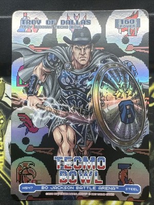 2026 Bo Jackson Battle Arena Tecmo Bowl Troy of Dallas Helmets Steel H547
