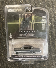 GreenLight Black Bandit 1955 Cadillac Fleetwood 60 Special 1:64 Diecast Black