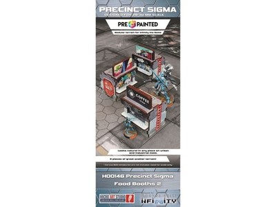 Precinct Sigma Food Booths Set 2 Prepainted Micro Art Studio Infinity N4 CodeOne